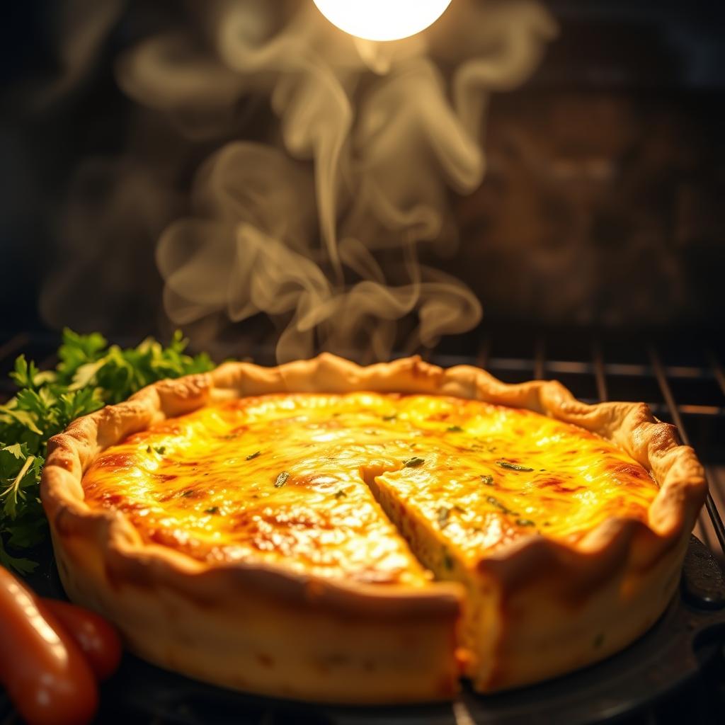 cuisson de la quiche