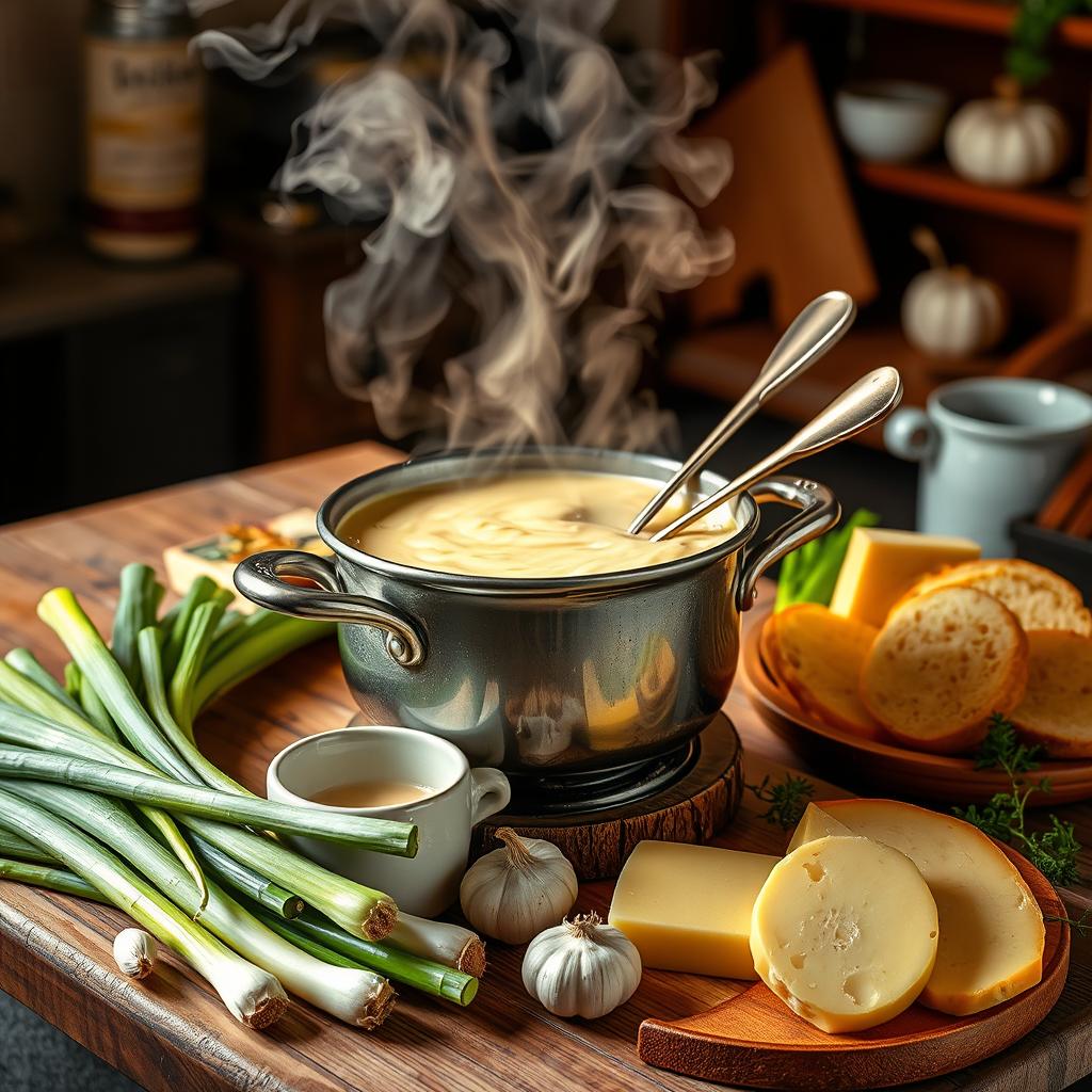 fondue de poireaux express