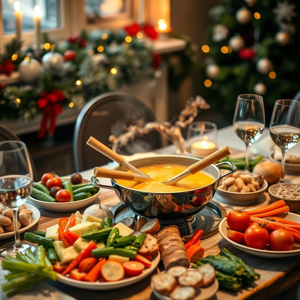 fondue de poireaux fêtes