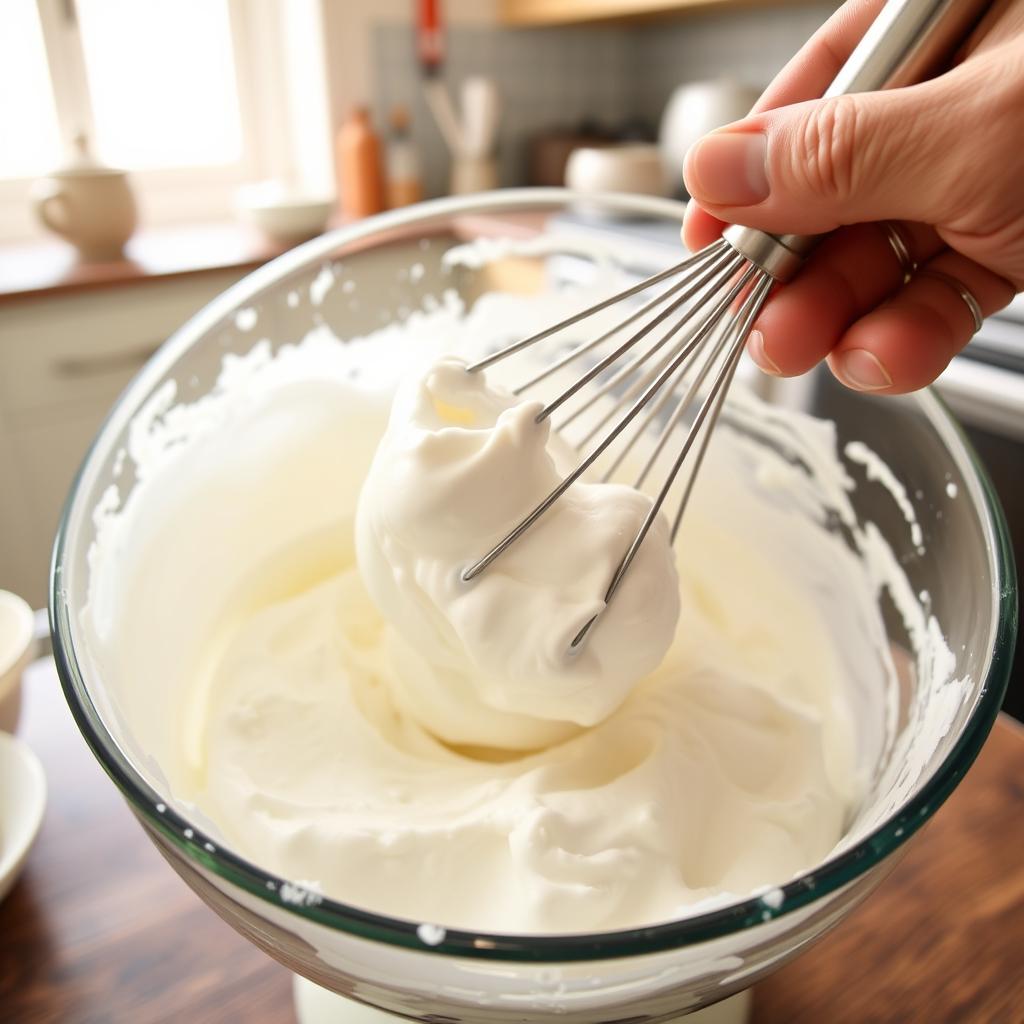 monter blancs d'œufs pour des pancakes