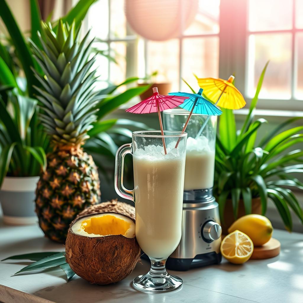 préparer pina colada