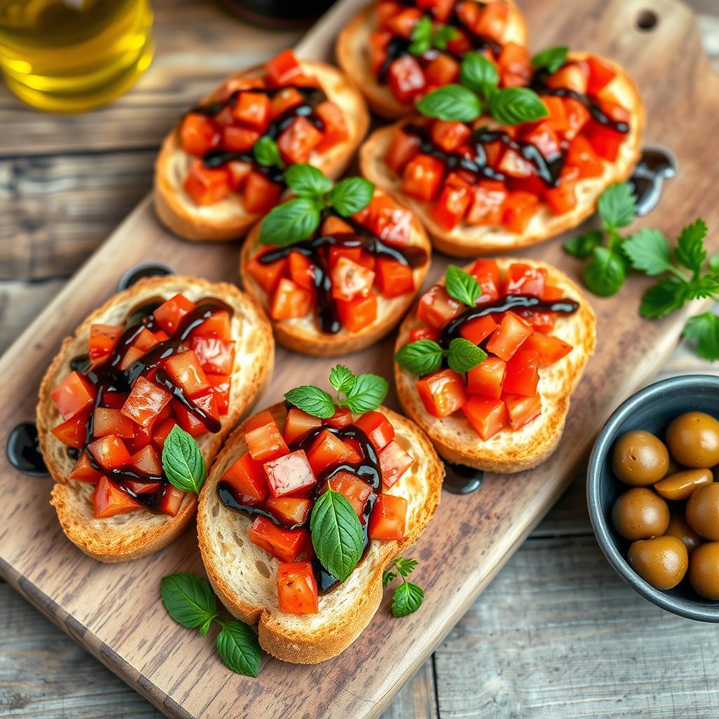 présentation bruschetta