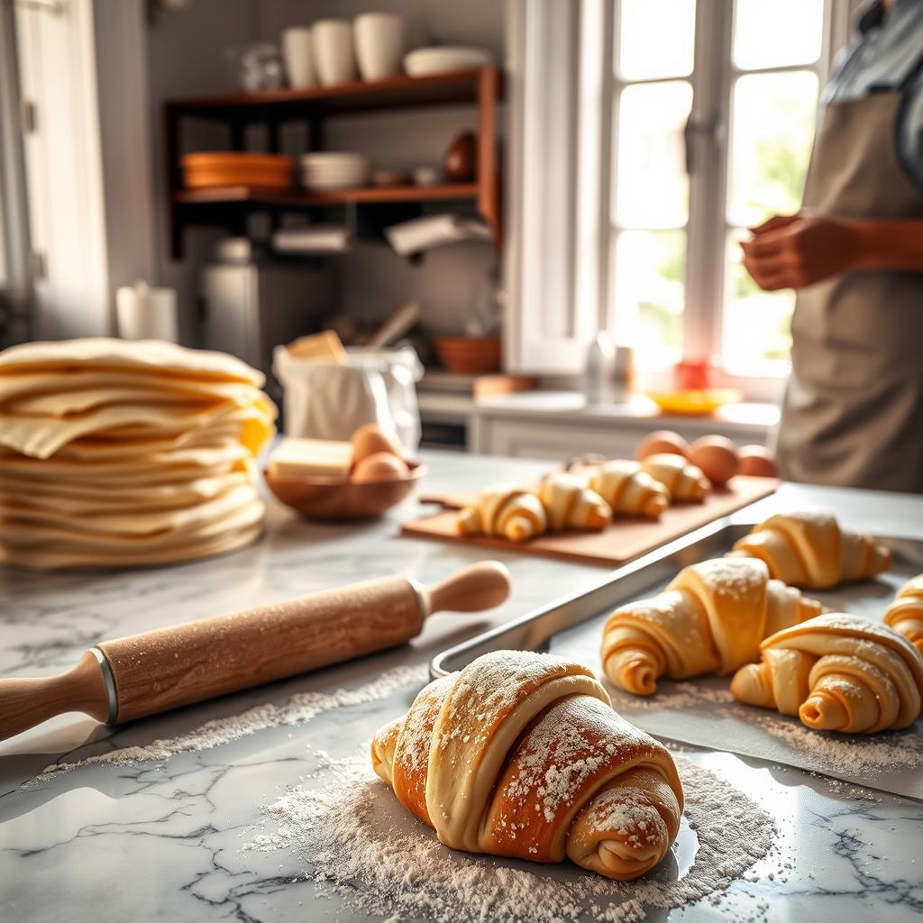 techniques de préparation du croissant