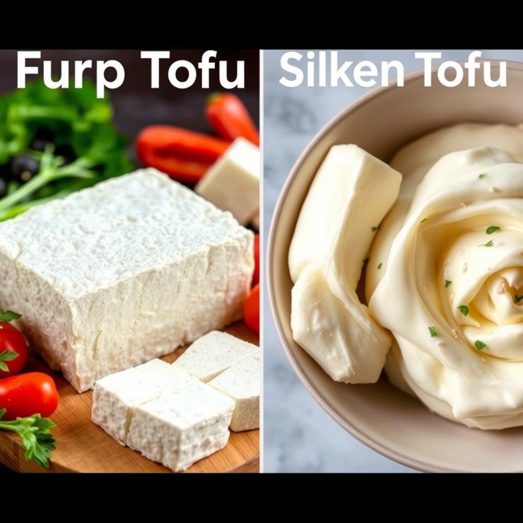 tofu ferme et tofu soyeux