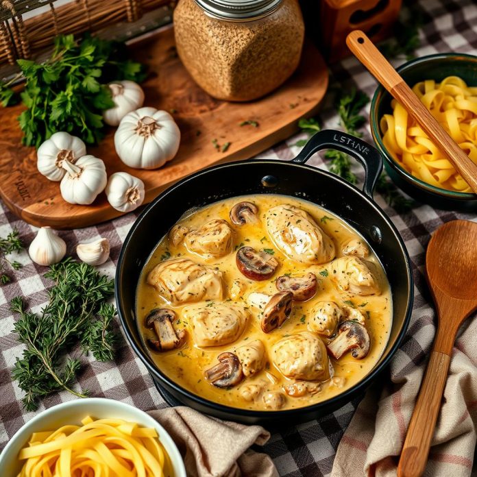 Introduction Poulet Stroganoff