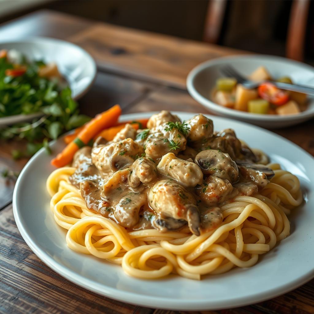 avis recettes sur Poulet Stroganoff Crémeux