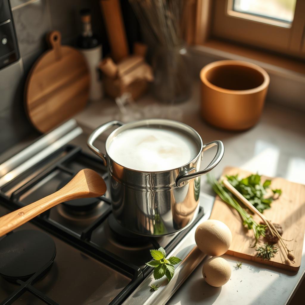 écumage bouillon clair