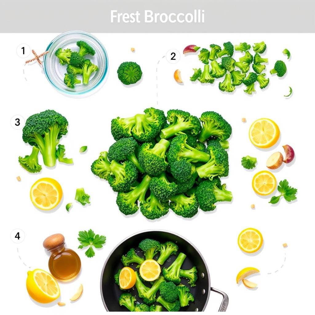 étapes recette brocoli