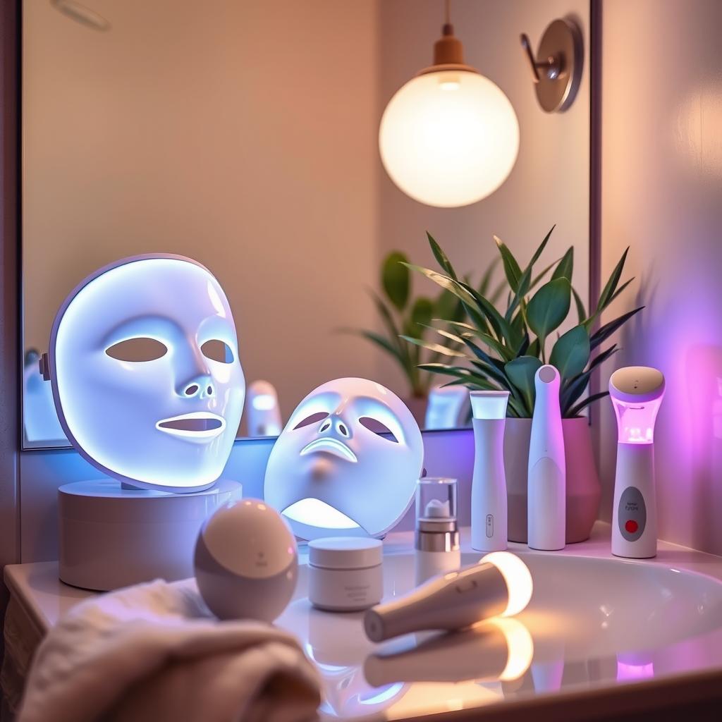 luminothérapie LED skincare