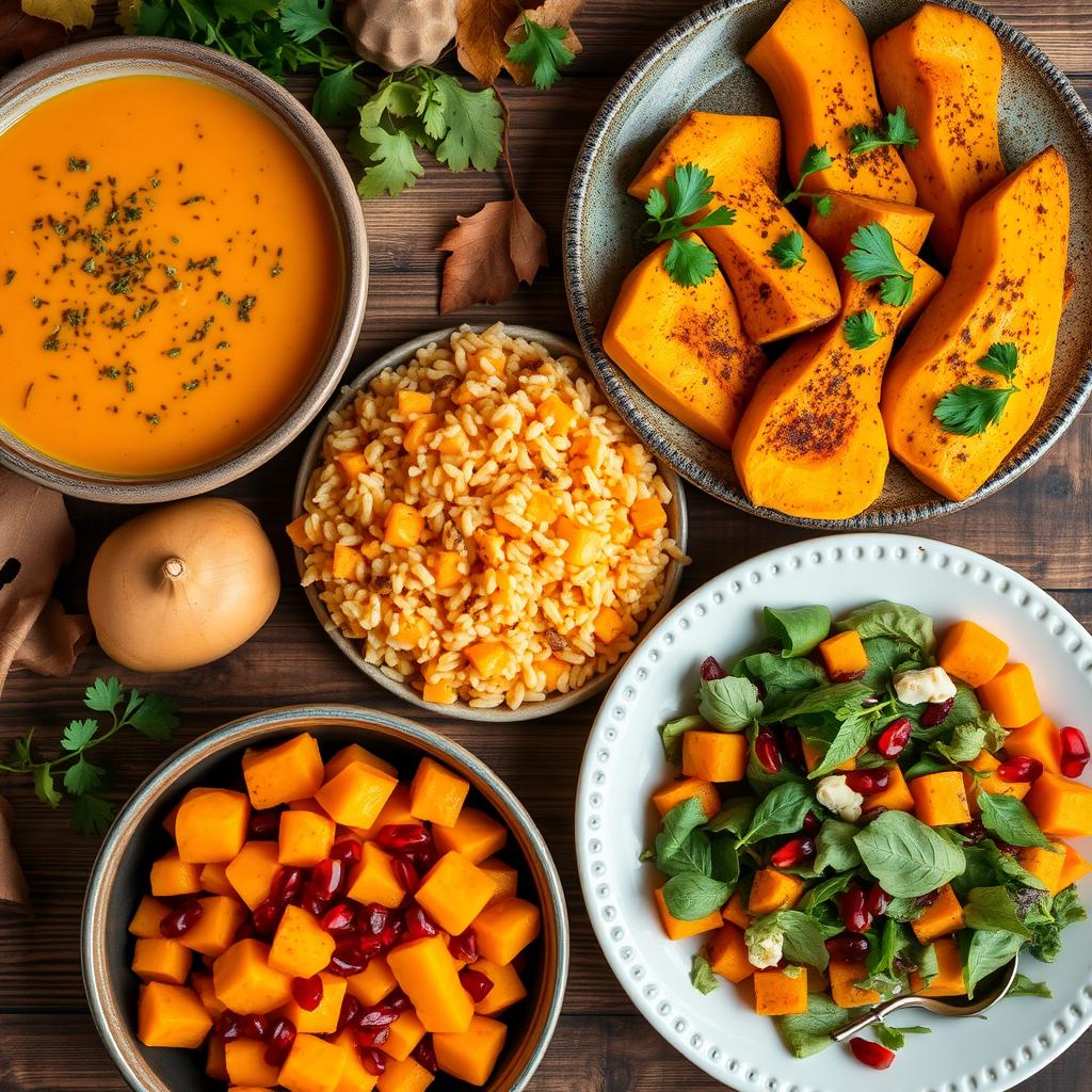 recettes courge butternut variées