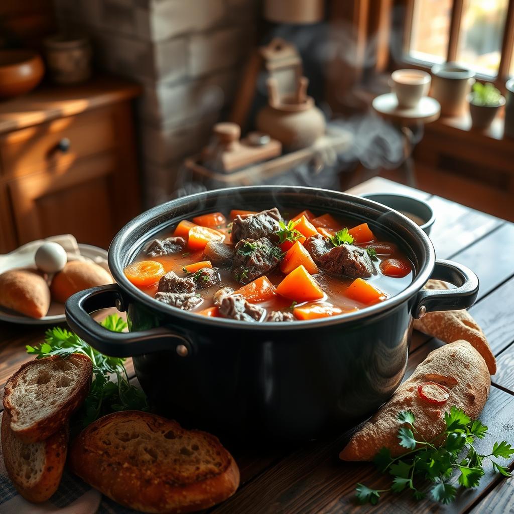 Pot-au-feu, plat mijoté typique de la cuisine familiale