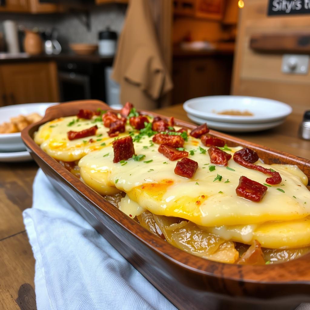 Tartiflette, plat savoyard, fromage