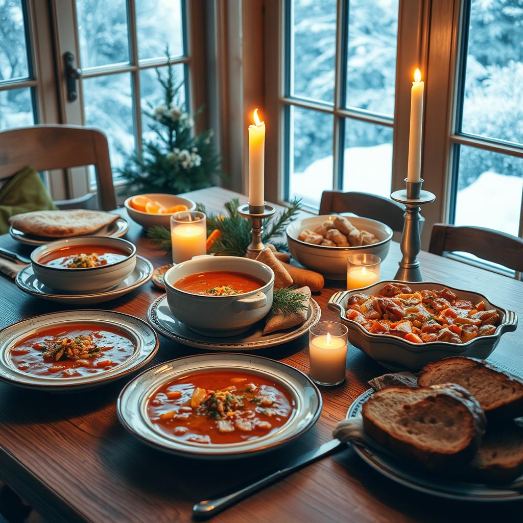 bon appétit repas d'hiver