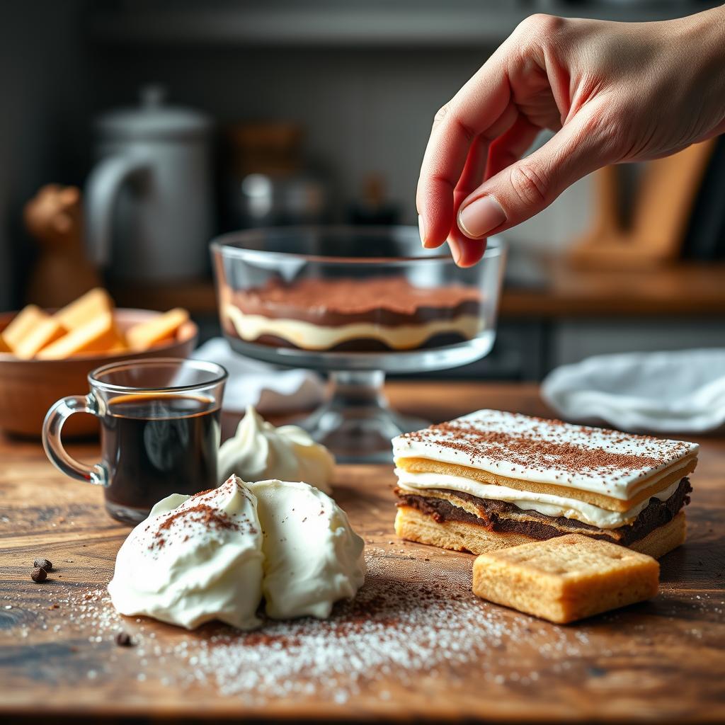 Préparation tiramisu