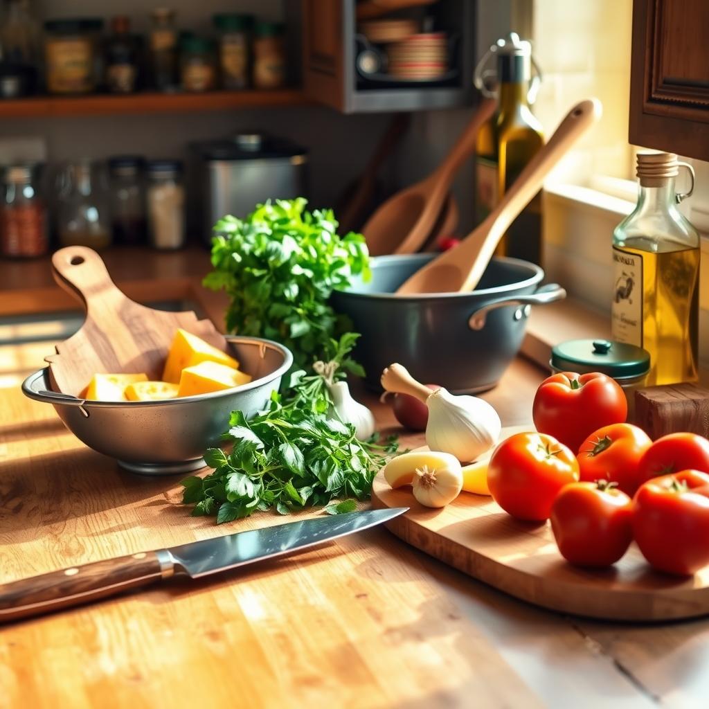 Ustensiles cuisine pour ratatouille