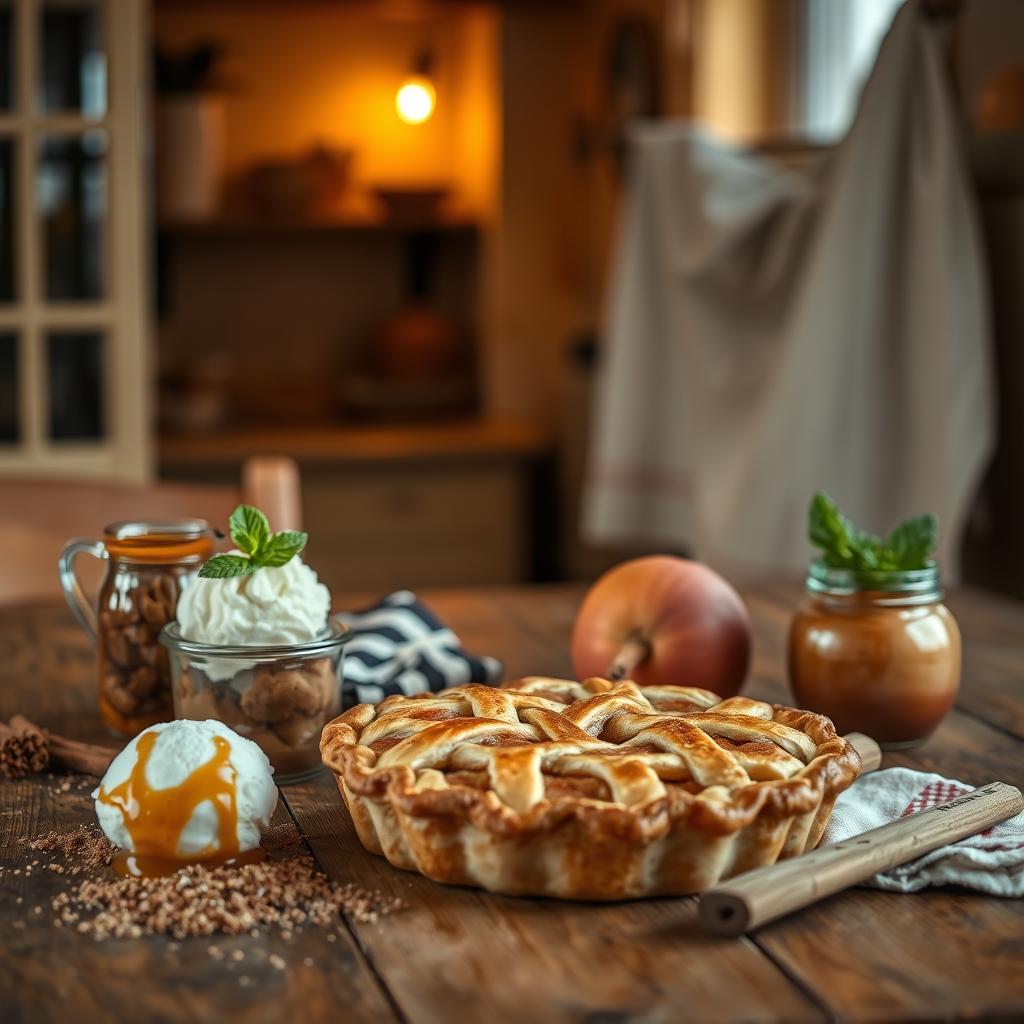 accompagnements idéaux pour tarte aux pommes