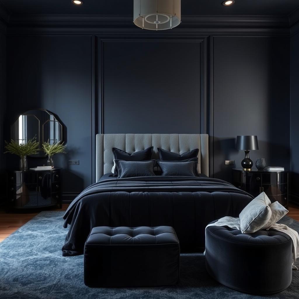 couleur sombre chambre parentale