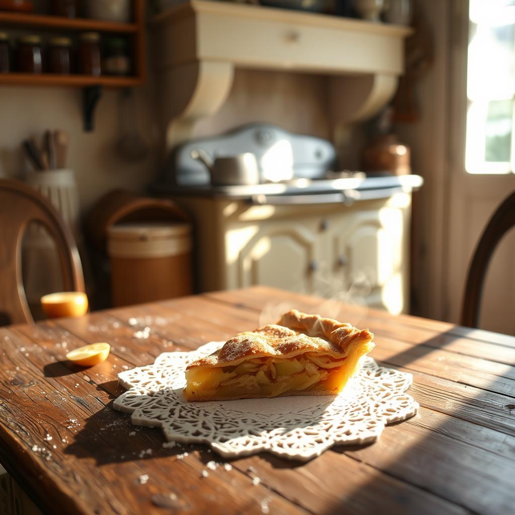 cuisson de la tarte aux pommes