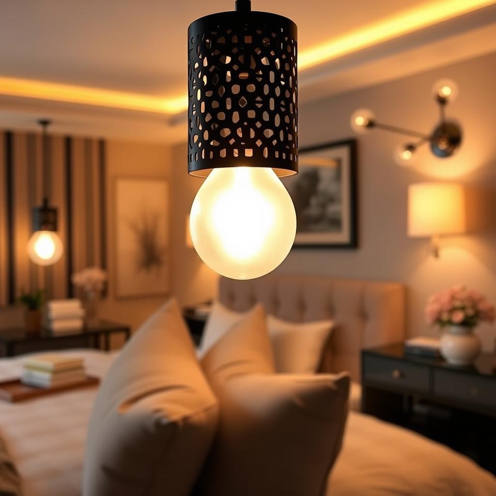 luminaires décoratifs dans l'éclairage chambre