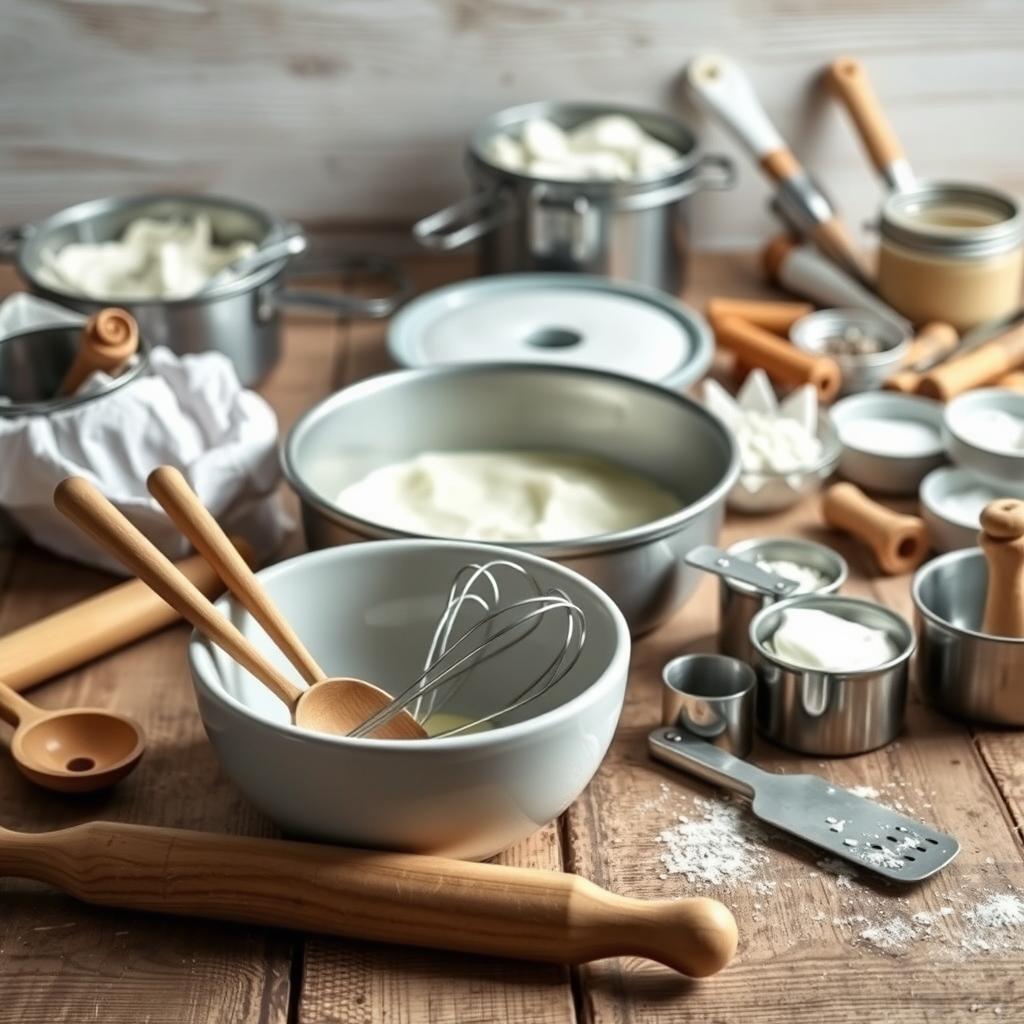 outils de pâtisserie pour gâteau au yaourt