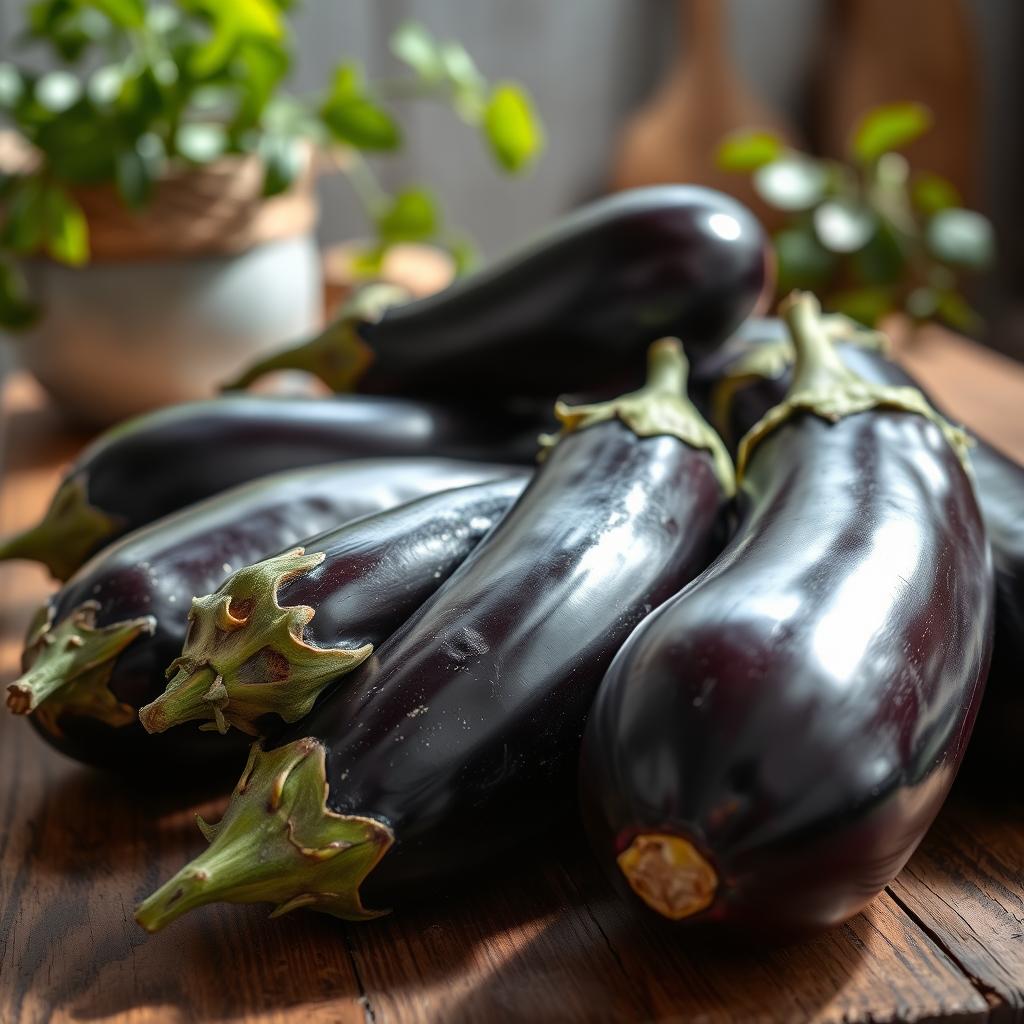 préparation aubergines