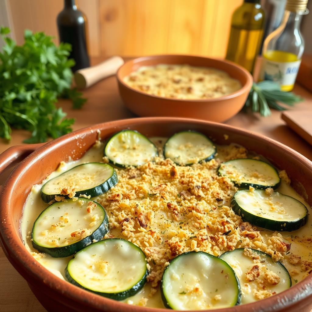 recette rapide gratin courgettes