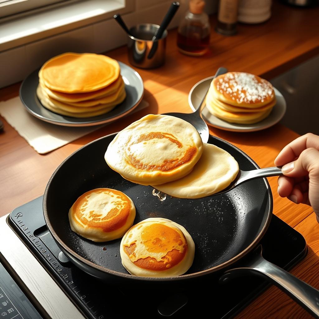 technique de cuisson pancakes