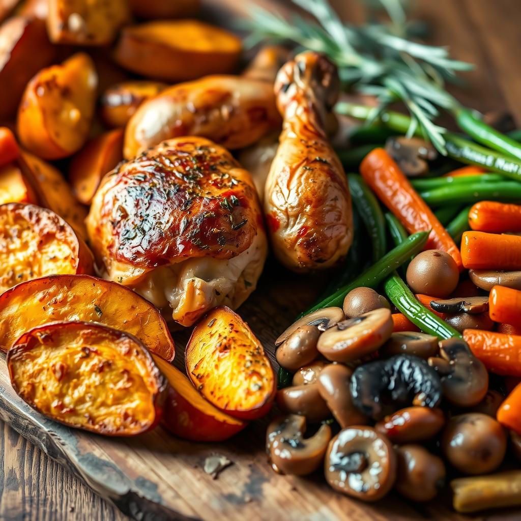 Accompagnements pour cuisses de poulet rôties