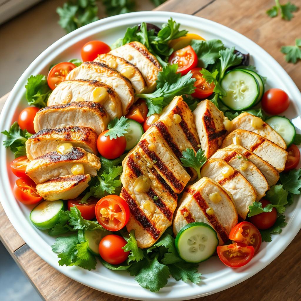 recette précise salade de poulet