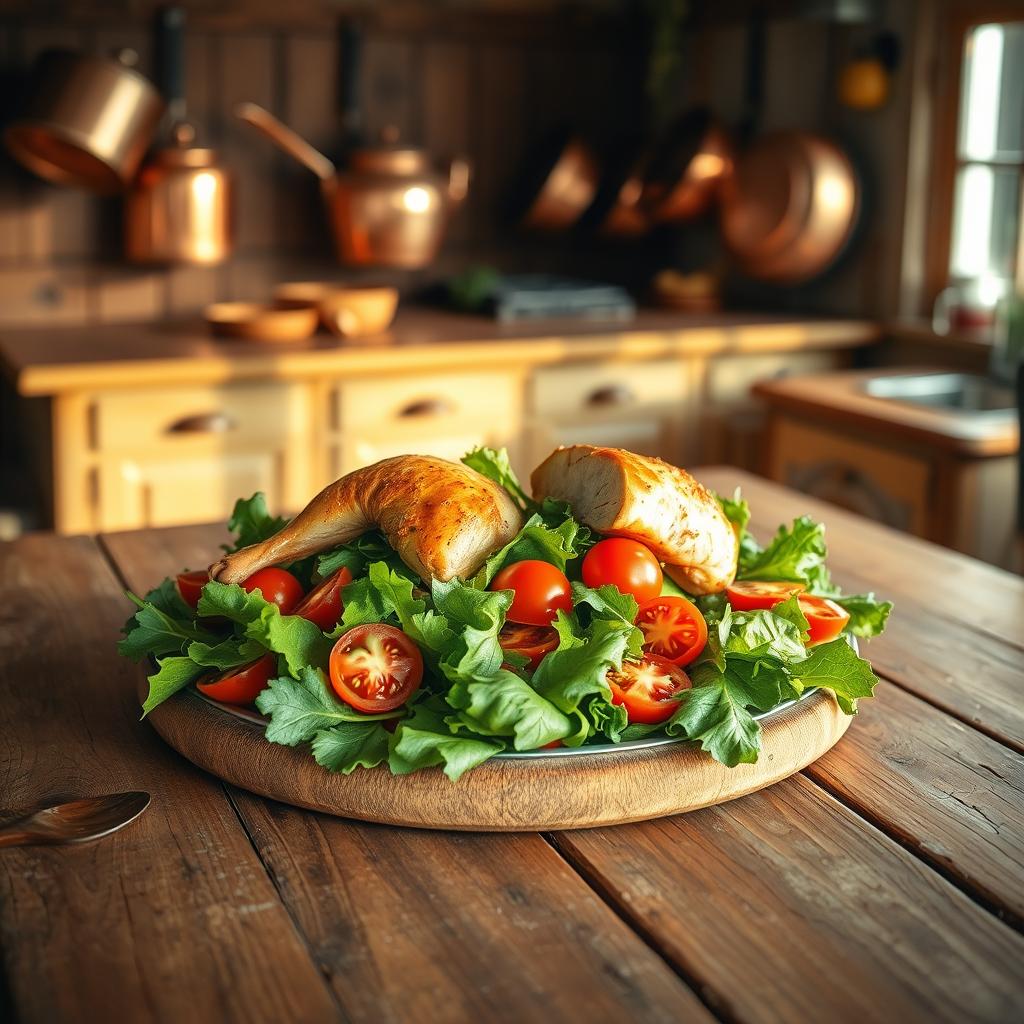 salade de poulet dans la cuisine française